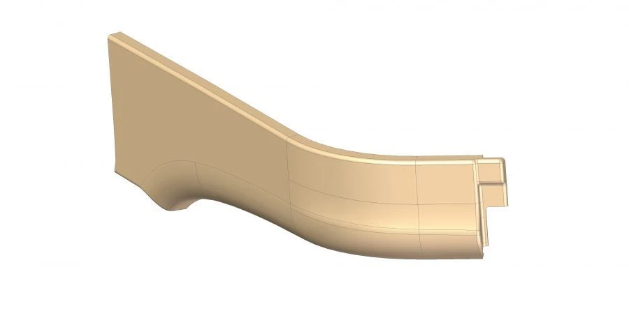 Upper Inner Front Partition Panel for LIAZ Driver Compartment - 529222-7802222