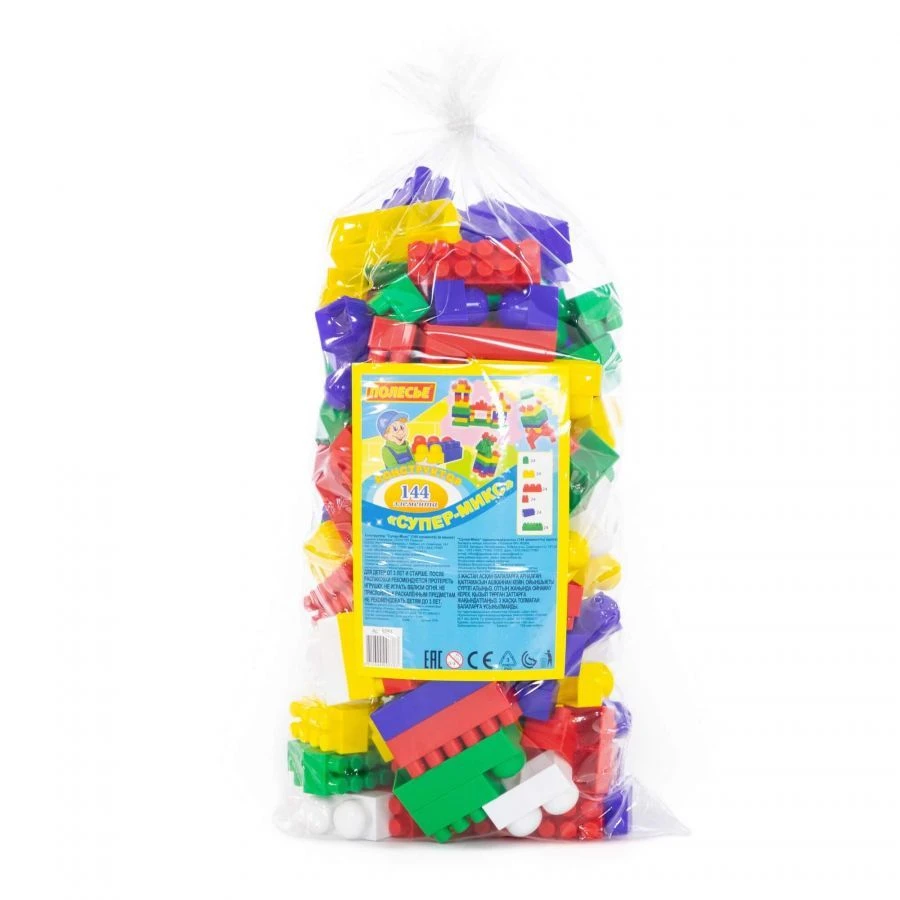 مجموعة بناء سوبر-ميكس (144 قطعة) - نموذج 6783