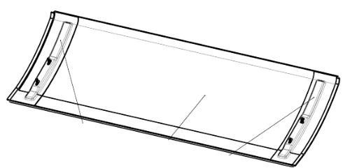 Faux Wall Panel S.15-10.50.040 for Tram Interiors