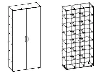Children's Pot Cabinet - TV-DShDG-6.4.01