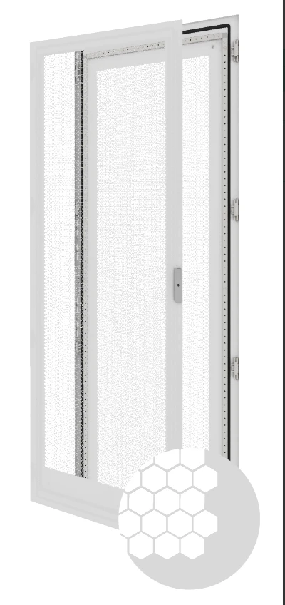 Perforated Single Door for RS52 Linear Cabinets, Height 1200-2200mm, Width 600-800mm