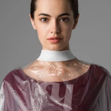 Soft Disposable Neck Strips White 7x40 cm, 200 pcs/pack, Code 600-621