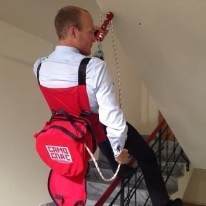 Manual Speed Control Fire Rope Descender Device (UКСПр) "SpasMig" 50m