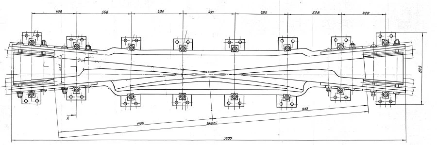 R65 Type 2/11 Crosspiece for Switches - Model 1683.01.000