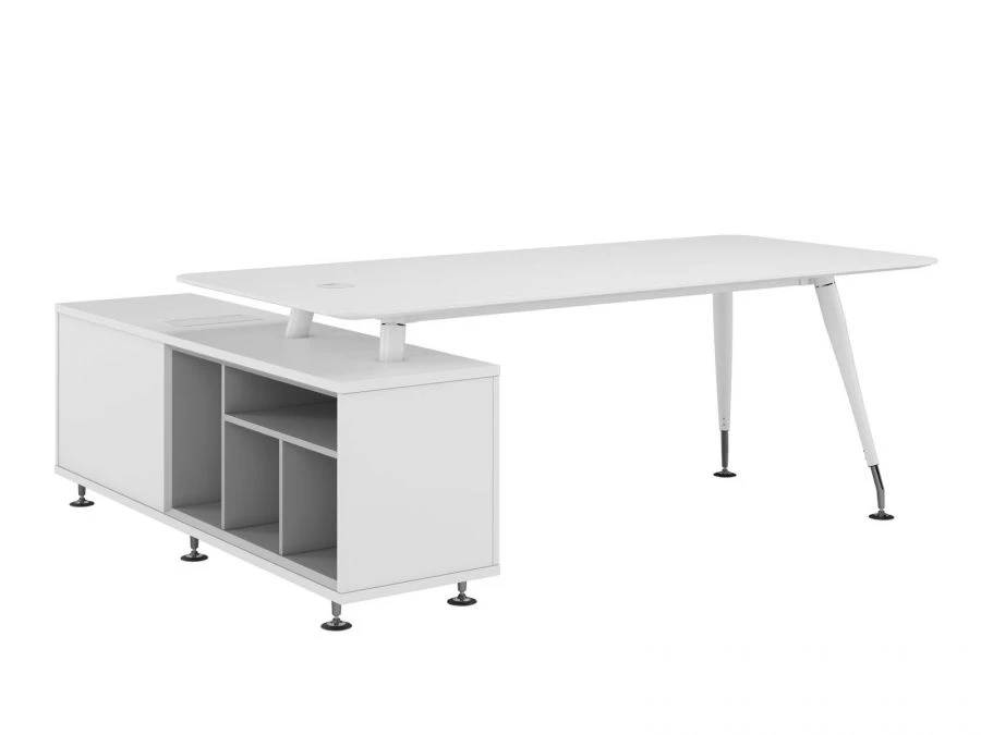 Executive Desk with Right Support Cabinet, Model EMP105DX