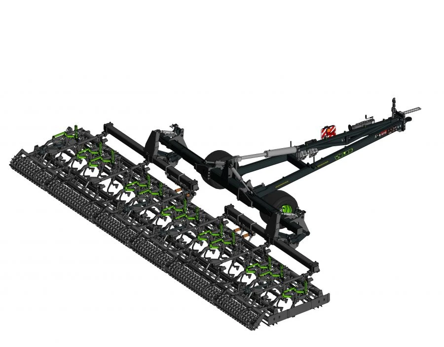 Soil Processing Aggregator with Leveling Implement AN-10-PAV