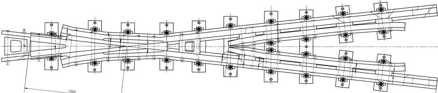 Crosspiece Type R65 Model 2/9 for Rail Junctions