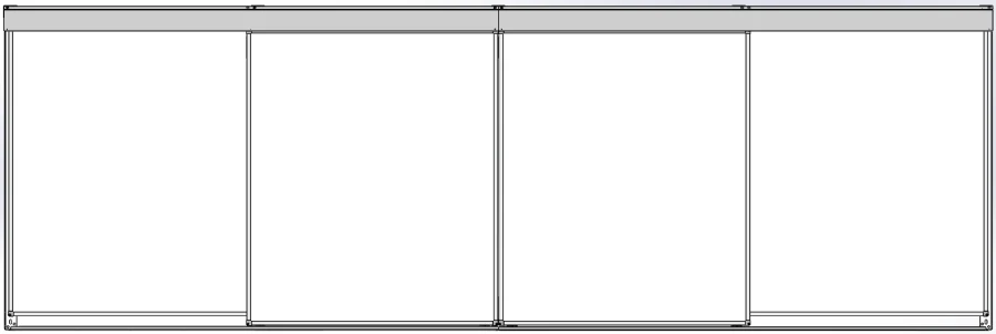 Magnetic Marker Board Sliding Rail System "Basic