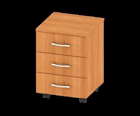 Mobile Wooden Storage Cabinet with Drawers