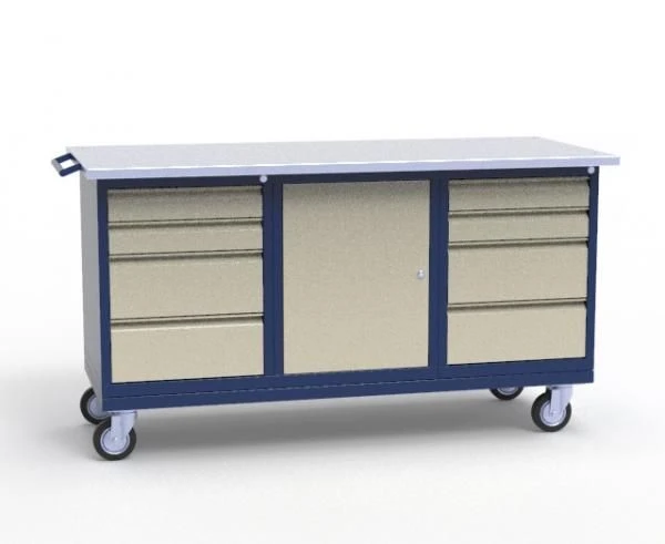 Mobile Workbench on Heavy-Duty Swivel Casters SVM Series