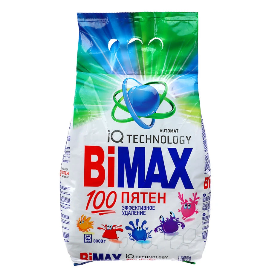 Universal Synthetic Powder Detergent "BiMAX 100 Stains