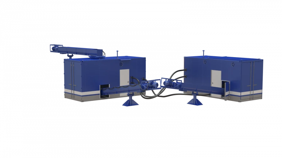 Mobile Sludge Drying Unit MDS-1000 Industrial Dewatering Equipment