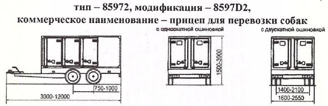 Dog Transport Trailer 8597D2