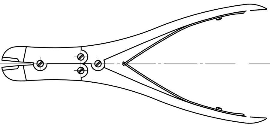Lever Wire Cutters for Pins, Model 375.035