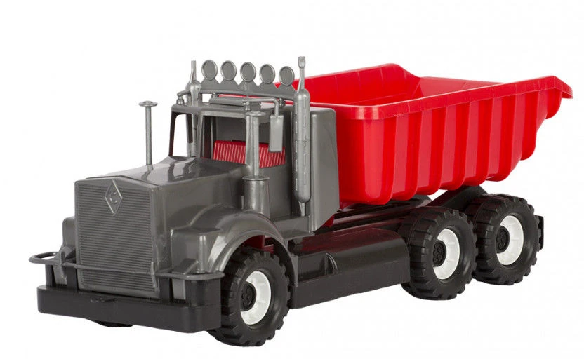 Bison Dump Truck Toy - Plastic Construction Vehicle