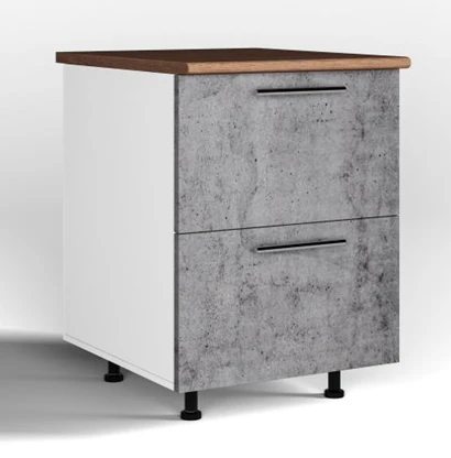 Kitchen Base Cabinet with 2 Identical Drawers