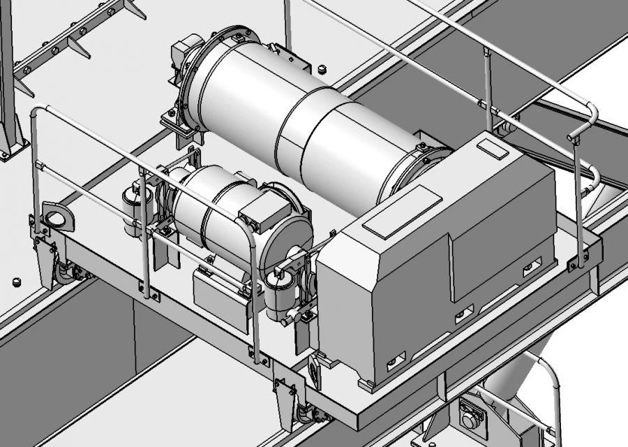 Service Trolley for Electric Bridge Crane - Reactor Maintenance