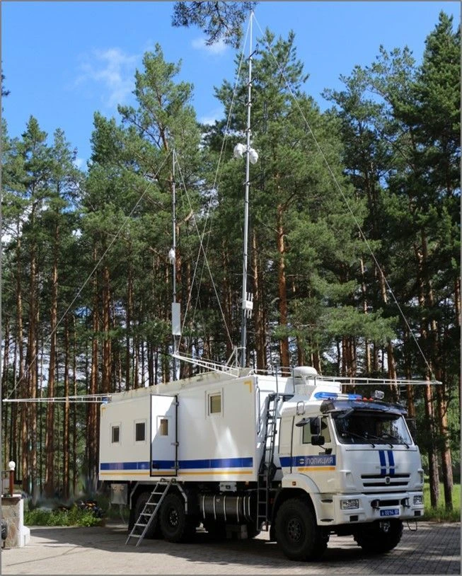 Mobile Communication Node for Robotics Complex (PUS-RK) Model 5027A1-RK based on KamAZ 43118
