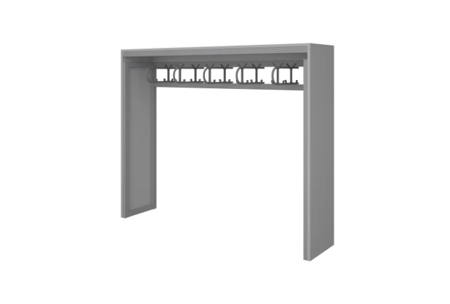 One-Sided Clothing Hanger with Hooks Model AGAT 01.07.01