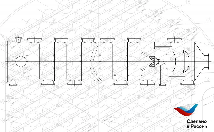 Column Equipment with Slot Plates D=1440 mm