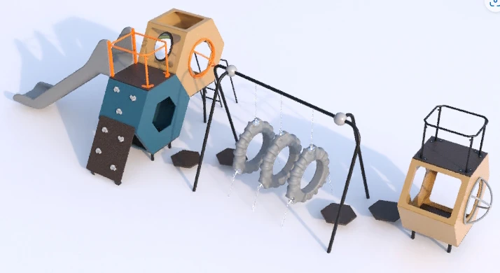 Children's Play Complex for Thematic Games and Physical Development 115-01.86.10