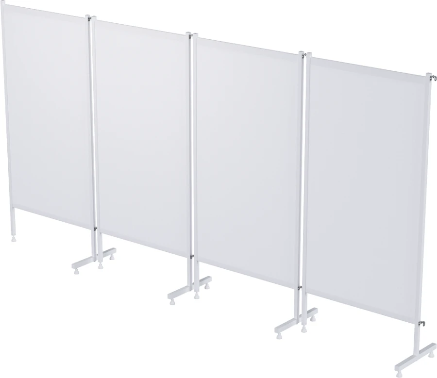 Medical Screen without Wheels, Four-Sectional Model MCK-4303-01