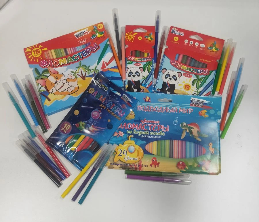 24-Color Marker Set by "Russian House Stationery