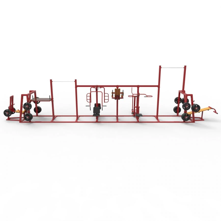 Outdoor Fitness Complex with 9 Training Machines - UTК-005