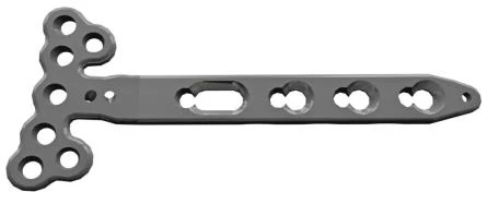 T-Shaped Slanted Plate (3-20 holes, width 2632mm) with Laser Marking