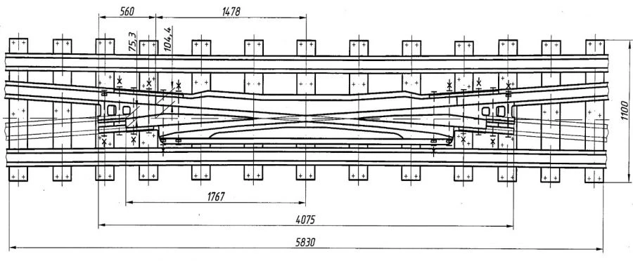 Crosspiece Type R50, Mark 1/9, Project 1623.02.000