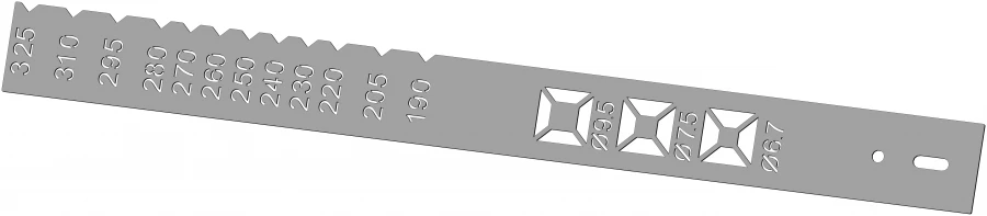 Intramedullary Template Gauge for Humerus - Model 520.012