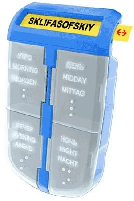 منظم الأدوية "كرونت" وصندوق الأقراص ورف التخزين "كرونت