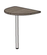 Semi-Circular Extension Table