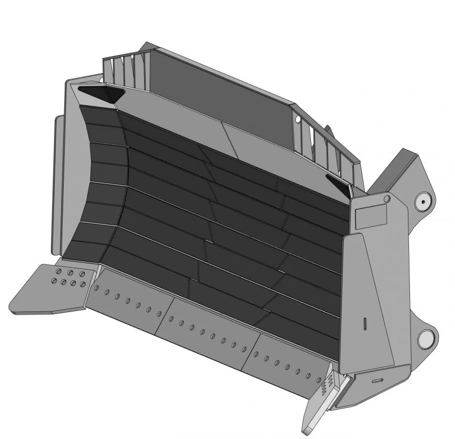 PR764-BDSU-50-14-FT Bulldozer Blade Heavy-Duty Earthmoving Attachment