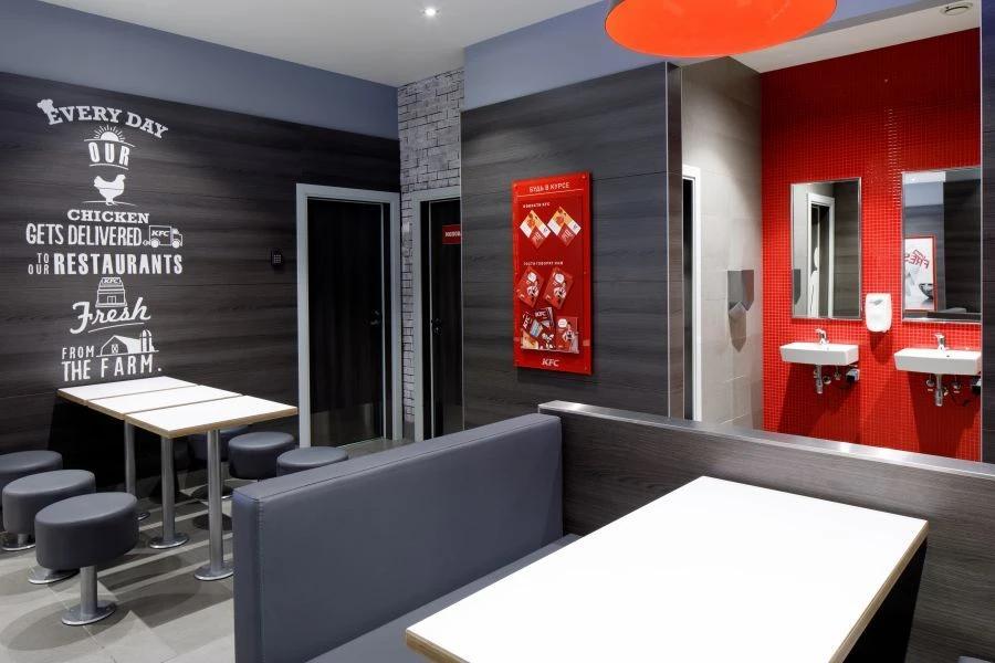 Soft Banquette Seating for Food Courts - Metal Frame