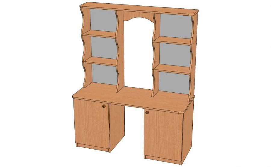 Book Corner Shelf with Top Surface and Storage Model UK