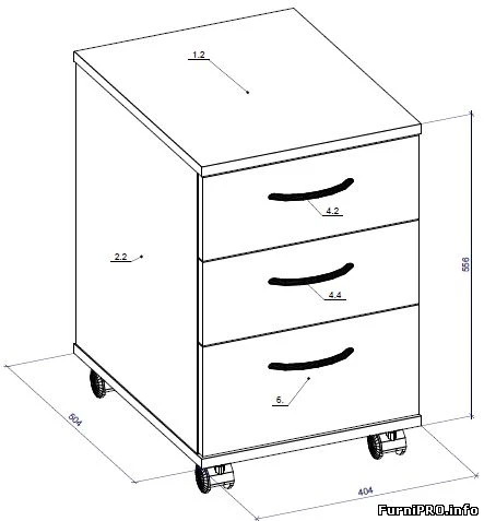 Wooden Office Cabinets - Model TA 3