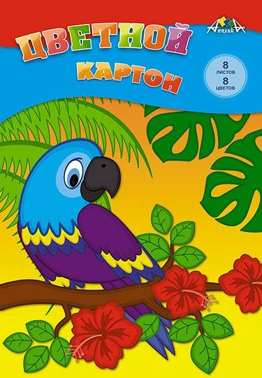 A4 Colored Cardstock - 8 Sheets, 8 Colors - TM Applika