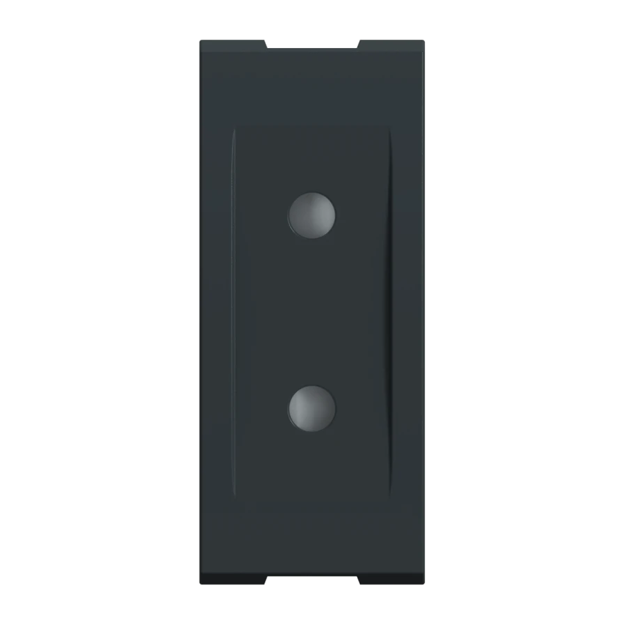 Caduceus Aling Mode Hidden Socket without Grounding 10A, 250V~, Anthracite, Art. 652.A