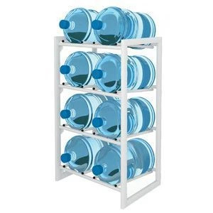 Metal Water Bottle Rack for 19L Bottles - 8 Sections, 18KG
