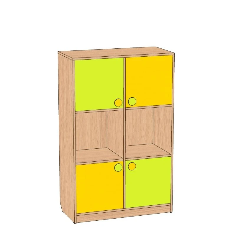 Children's Toy Storage Unit "Rubik's Cube" SI-KR6-F3