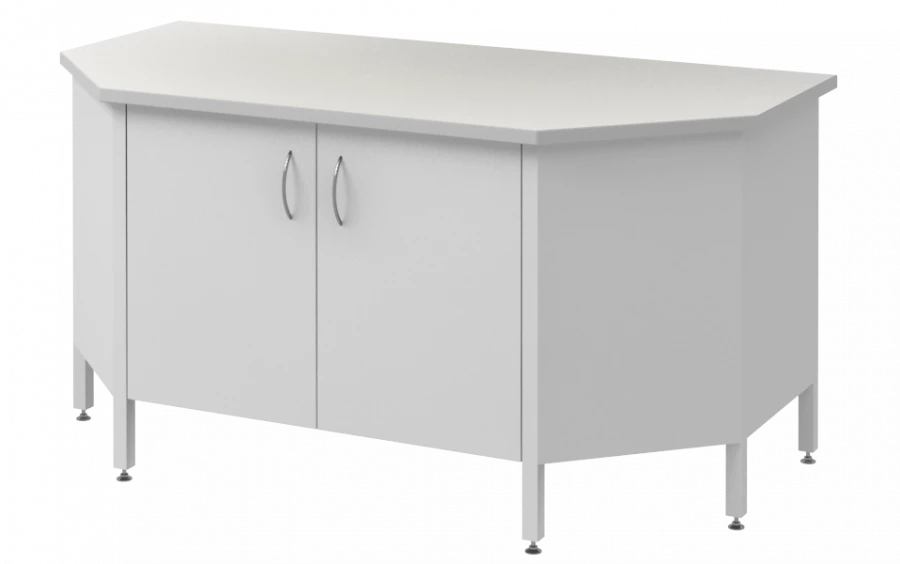 Low Laboratory End Table with Cabinet Mod.-1500 SLTTLg