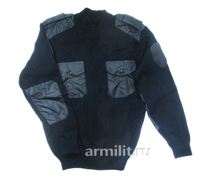 Dark Blue Wool Sweater Fabric for Law Enforcement Personnel, Type B