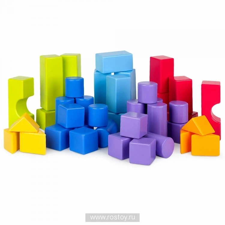 Geometric Shapes Construction Set - 40 Pieces