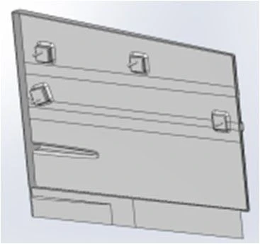 Right Rear Mask Board for Tram Car S.21Р-10.20.070-001