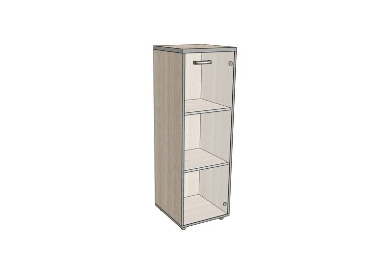 Narrow Medium Glass Shelf Unit 406*402*1220 mm AsSUS-2