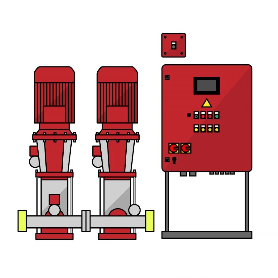 Water and Foam Fire Suppression Systems with Vertical Multistage Pumps