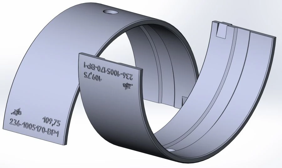 وادج.236-1005170-ف ر1  إدراج محمل عمود الكرنك العلوي