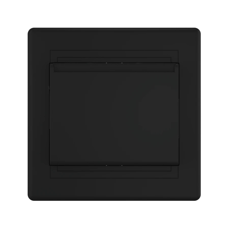 CADUCEUS ALING PRESTIGE Black Soft Touch Switch 10A 250V, Model 6095.E1E1