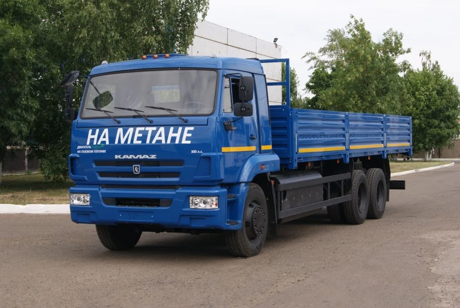 KAMAZ 65117-37 Truck with Cargo Platform for Freight Transport